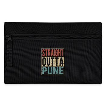 Straight outta Pune - Pencil Case - black - Front
