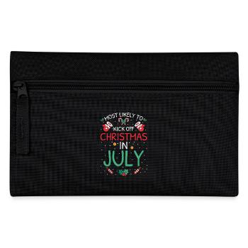 Most Likely To Christmas - Pencil Case - black - Front