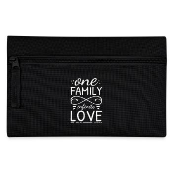 Family Cute One Family Infinite Love Inspiriation - Pencil Case - black - Front