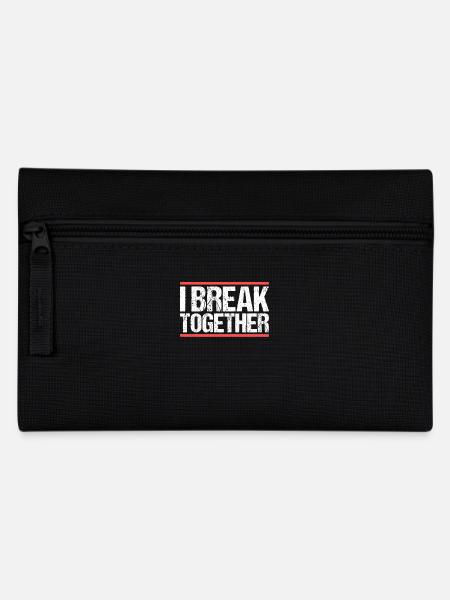 I break together Denglisch - Federtasche - Schwarz