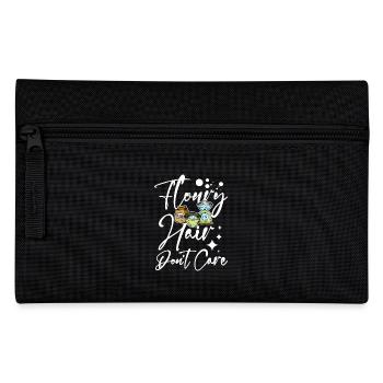 Baking bread floury hair don't care - Federtasche - Schwarz - Vorne