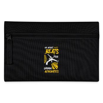 Urban Parkour Athlet Freerunning - Federtasche - Schwarz - Vorne