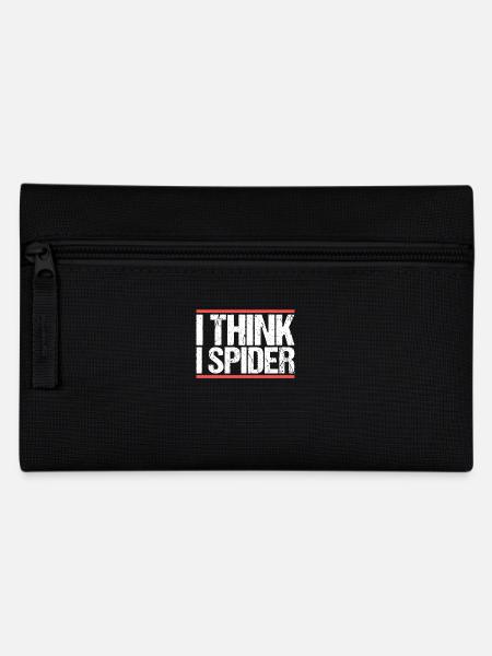 I think i spider. Denglisch - Federtasche - Schwarz
