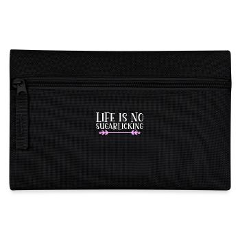 Life is no sugarlicking. Denglish - Pencil Case - black - Front