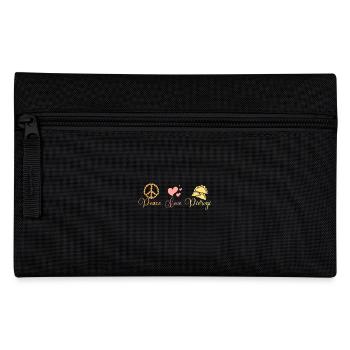 Peace love pierogi - Pencil Case - black - Front