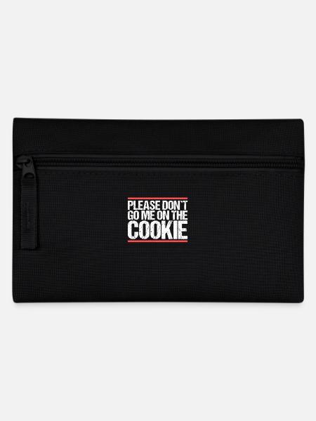 Please don´t go me on the Cookie Denglisch - Federtasche - Schwarz