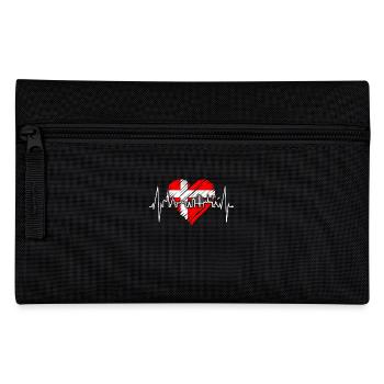 Copenhague Skyline Heartbeat Danemark Amour Hygge - Trousse - noir - Devant