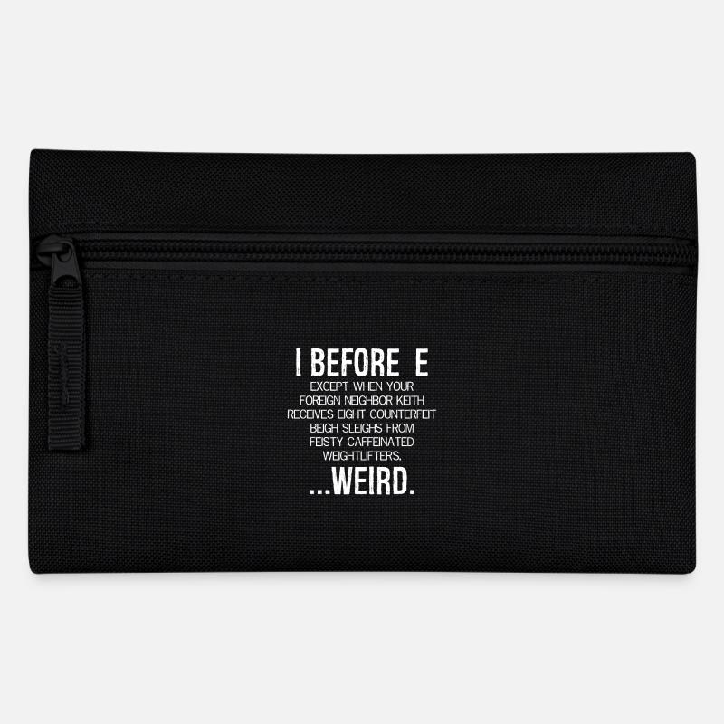 i avant e sauf après c ... Bizarre - Trousse - noir