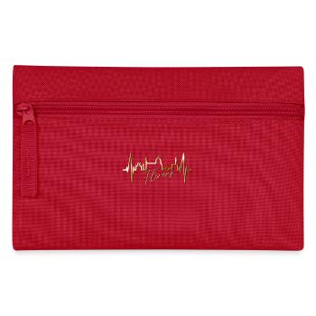 Florence Skyline Italy Heartbeat I Love Firenze - Pencil Case - red - Front