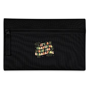Apiculteur apiculture abeille Groovy Vintage - Trousse - noir - Devant
