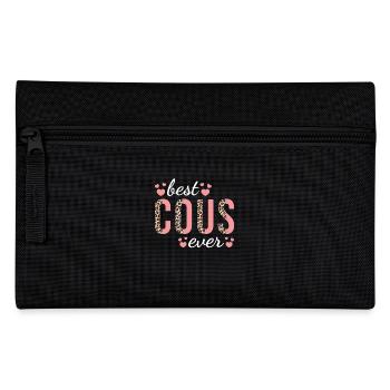 Cousine Family Design Niedlicher Leopardenprint Bester Cous - Federtasche - Schwarz - Vorne