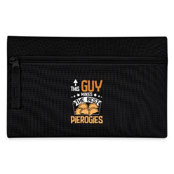 This guy makes the best pierogies - Pencil Case - black - Front