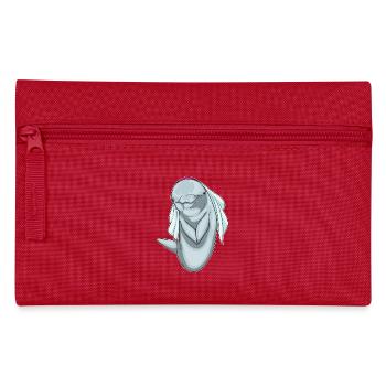 Dolphin Bridal Veil Wedding - Pencil Case - red - Front