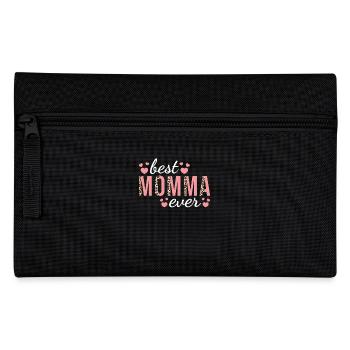 Mama Familie Design Niedlicher Leopardendruck Beste Mama - Federtasche - Schwarz - Vorne