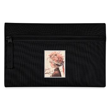 Vintage Japanisch Ästhetik Otaku Anime Girl - Federtasche - Schwarz - Vorne