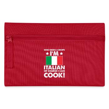 Italian Cuisine Cook Chef I´m Italian Of Course I - Pencil Case - red - Front