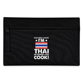 Thailändische Küche Koch Koch Ich bin Thai Natürlich Ich - Federtasche - Schwarz - Vorne