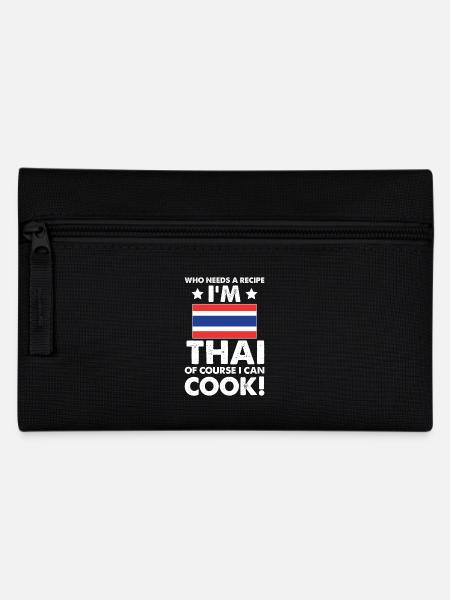 Thailändische Küche Koch Koch Ich bin Thai Natürlich Ich - Federtasche - Schwarz