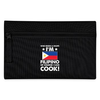 Philippinische Küche Koch Koch Koch Natürlich bin ich Filipino - Federtasche - Schwarz - Vorne