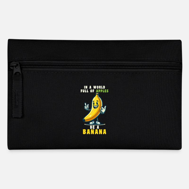 Bananenfruchtliebhaber Lustiger Bananen-Comic - Federtasche - Schwarz