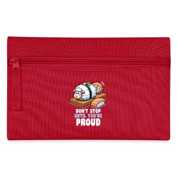 Sushi Lover Japanese Food Cute Inspirational Funny - Pencil Case - red - Front