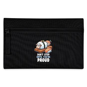 Sushi Lover Japanese Food Cute Inspirational Funny - Pencil Case - black - Front
