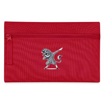 Cooles Zebra Dabbing Tanz Move Zebra - Federtasche - Rot - Vorne