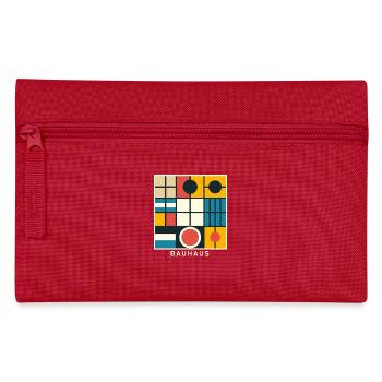 Bauhaus Architecture Geometric Aesthetic - Pencil Case - red - Front