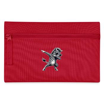 Cooles Zebra Dabbing Tanz Move Zebra - Federtasche - Rot - Vorne