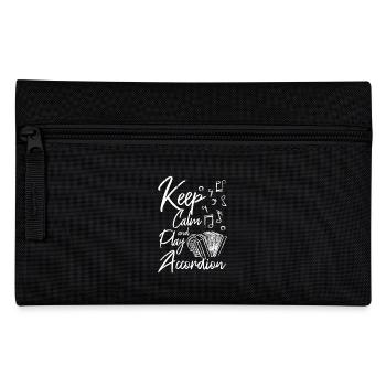 Keep calm and play accordion - Federtasche - Schwarz - Vorne