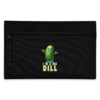 Pickles Funny Pickles Cucumber Pun - Pencil Case - black - Front
