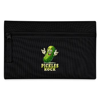 Pickles Funny Pickles Cucumber Pun - Pencil Case - black - Front