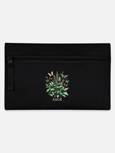 Kräuter Kräuterkundige Pflanze Gartenarbeit Gärtner Botanisch - Federtasche - Schwarz