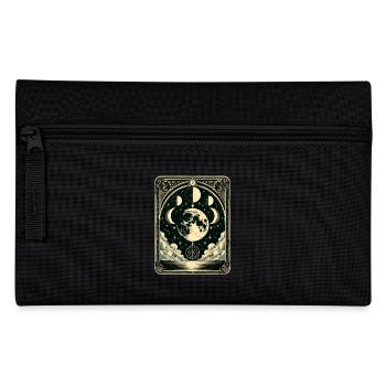 Tarot Card Vintage Moon Phase Astrology Tarot - Pencil Case - black - Front
