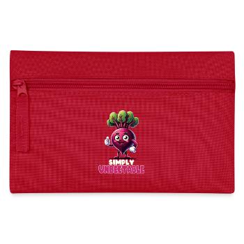 Rote Bete Rote Bete vegan einfach unbeetable veggie - Federtasche - Rot - Vorne