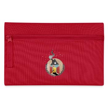 Happy Christmas Time - Federtasche - Rot - Vorne