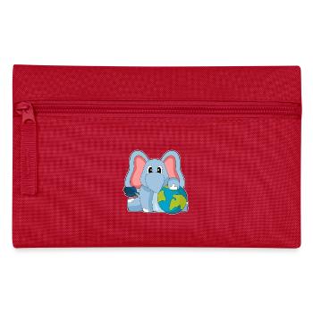 Elephant Earth Globe - Pencil Case - red - Front