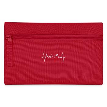 Oslo Skyline Heartbeat Norway Love I Love Oslo - Pencil Case - red - Front