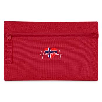 Oslo Skyline Heartbeat Norway Love I Love Oslo - Pencil Case - red - Front