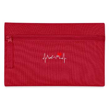 Oslo Skyline Heartbeat Norway Love I Love Oslo - Pencil Case - red - Front