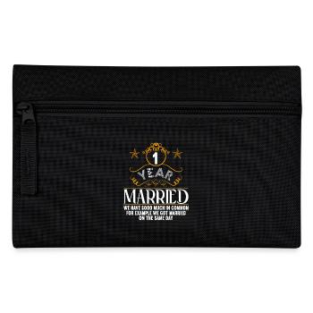 Nous avons beaucoup de choses en commun 1er anniversaire de mariage - Trousse - noir - Devant