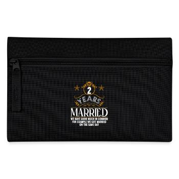 Nous avons beaucoup de choses en commun 2ème anniversaire de mariage - Trousse - noir - Devant