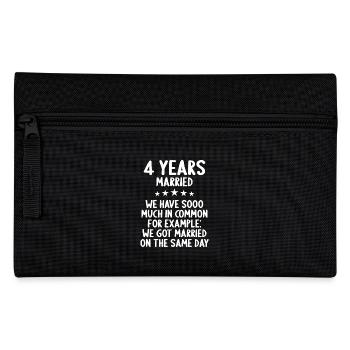 We have a lot in common 4th wedding anniversary - Pencil Case - black - Front