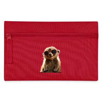 Lunettes de soleil suricate mignon amant de surikate - Trousse - rouge - Devant