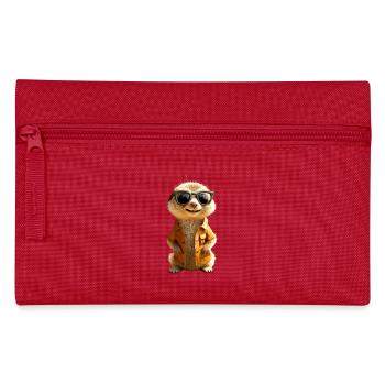 Lunettes de soleil suricate mignon amant de surikate - Trousse - rouge - Devant