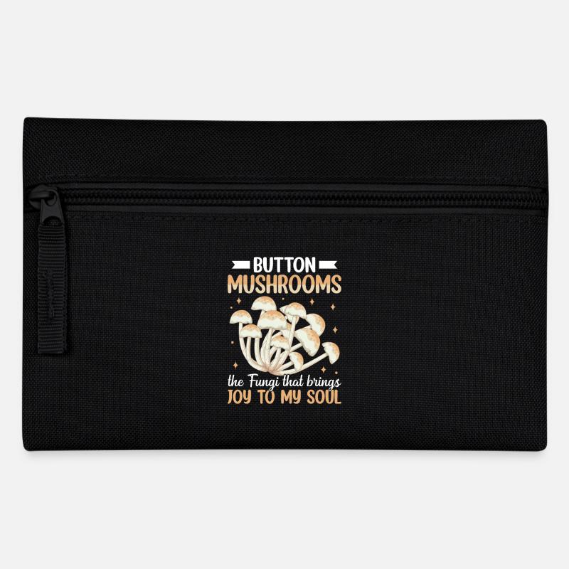 Pilze Geschenke- mushrooms- Pilze Geschenkidee - Federtasche - Schwarz