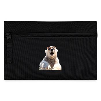 Ours polaire avec lunettes de soleil Les ours adorent les ours polaires mignons - Trousse - noir - Devant