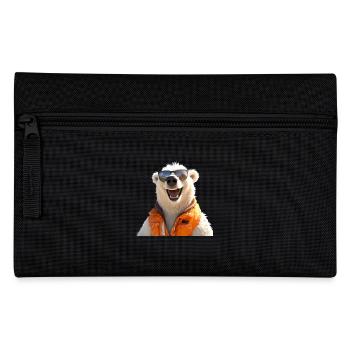 Ours polaire avec lunettes de soleil Les ours adorent les ours polaires mignons - Trousse - noir - Devant
