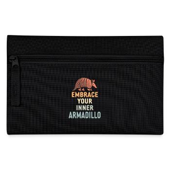 Armadillo Chlamyphoridae Enthusiast Exclusive - Pencil Case - black - Front