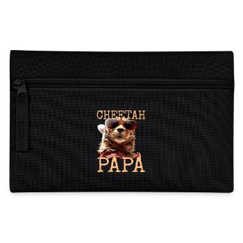 Papa guépard Papa guépard Fête des pères Chats Papa - Trousse - noir - Devant